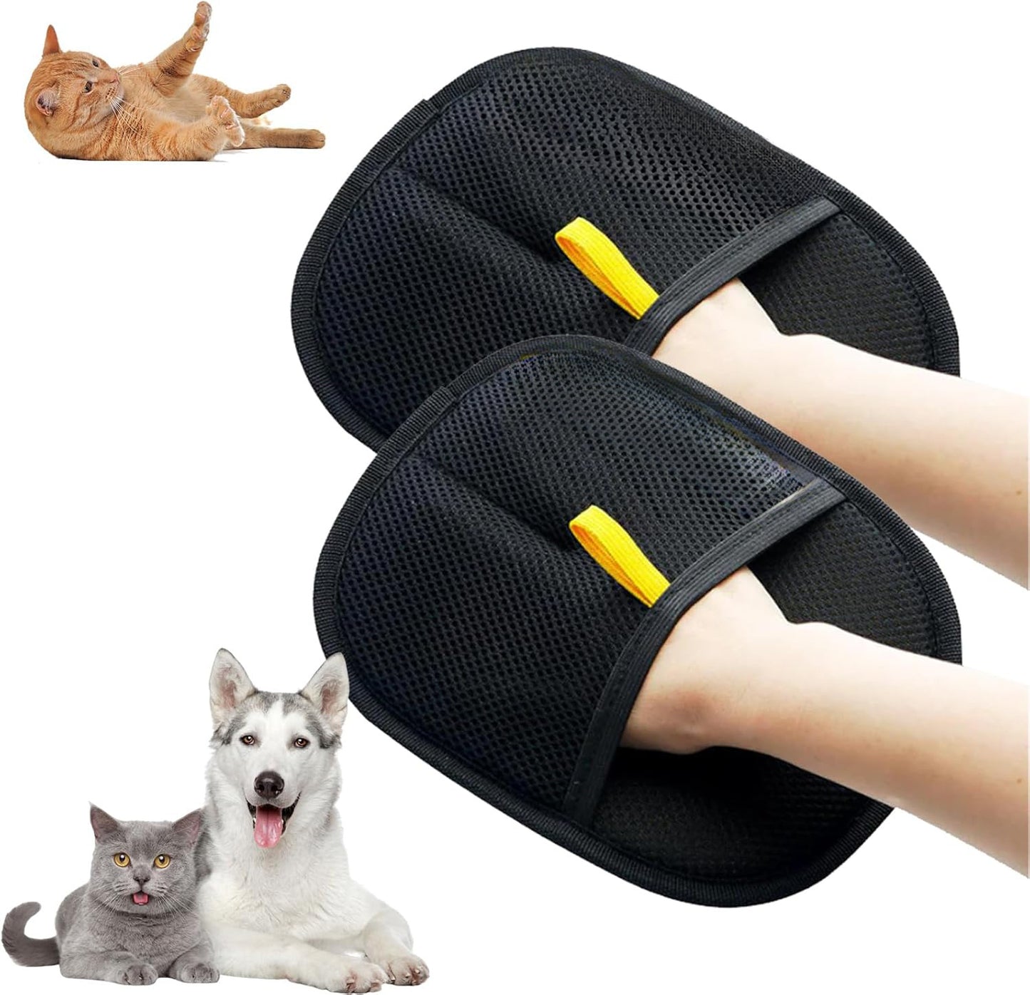 FurEverFindings™Pet Electrostatic Hair Removal Gloves.