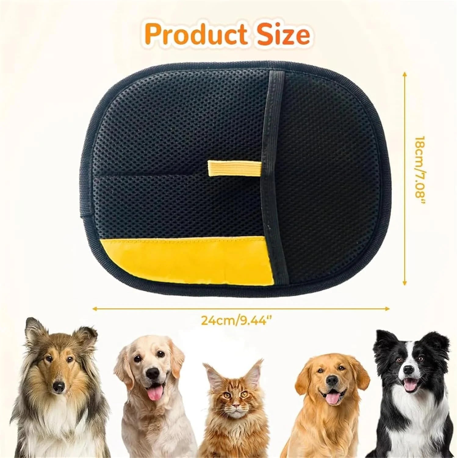 Yomipet Reusable Double Sided Electrostatic Pet Hair Remover Glove