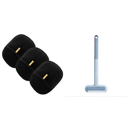 Pet Hair Removal Tool Set Reusable Static Removal Gloves, Double-Sided Grooming Gloves for Pets Removes Pet Fur Hair for Carpets