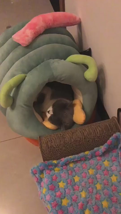 FurEverFinds™ Winter Pet Bed – Warm Comfort for Cats & Dogs